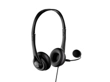 Fekete Techancy TH5233 vezetékes headset mikrofonnal