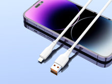 Fehér Techancy USB-A–Lightning kábel