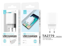 Fehér Techancy TA2779 QC3.0 18 W USB töltő