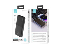 Fekete Techancy 10000 mAh power bank
