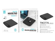 Techancy fekete egérpad memóriahabos csuklótámasszal