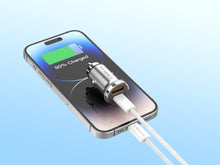 Techancy TC6426 mini autós töltő USB-A és USB-C porttal