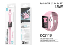 Rózsaszín Techancy KC2115 óraszíj Apple Watch 42 mm-hez