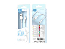 Fehér Techancy USB-A–Lightning adat- és töltőkábel