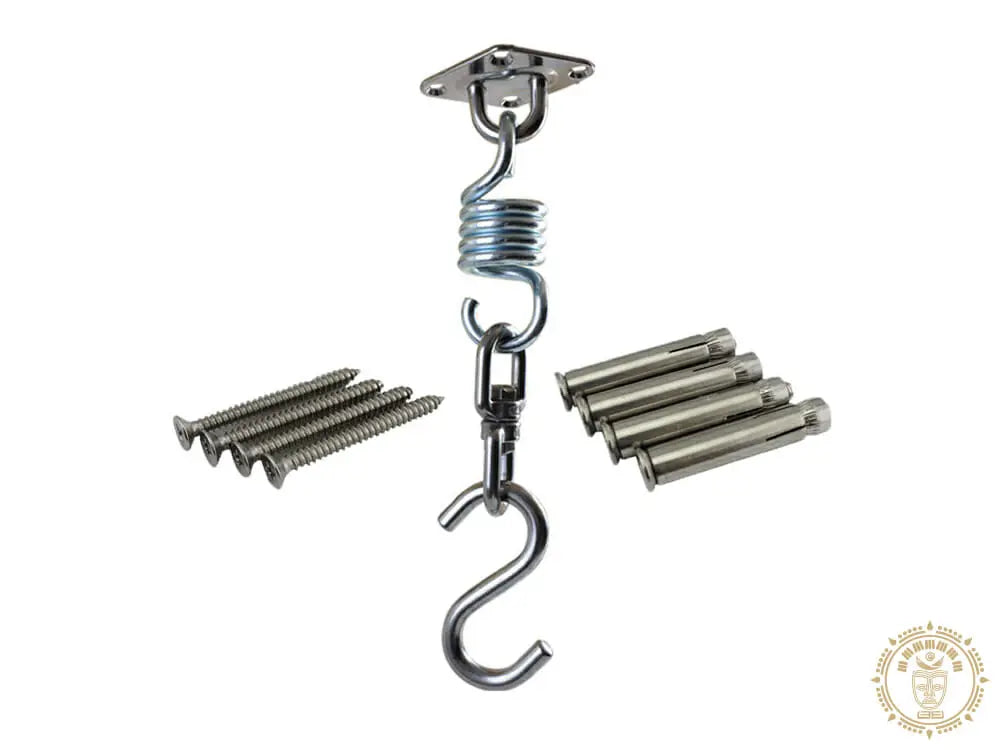 Chair hammock suspension kit with stainless steel fixing hardware