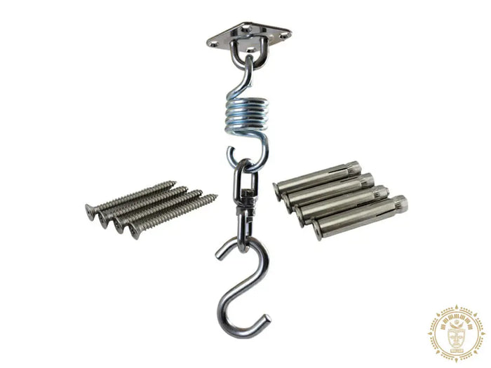 Chair hammock suspension kit with stainless steel fixing hardware