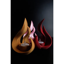 Dune Flamora gold LED ambient light with flame-shaped holder