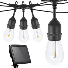 Kültéri szolár dekor égősor, 15 db E27 LED lámpával, 15m-0