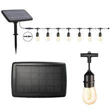 Kültéri szolár dekor égősor, 15 db E27 LED lámpával, 15m-3