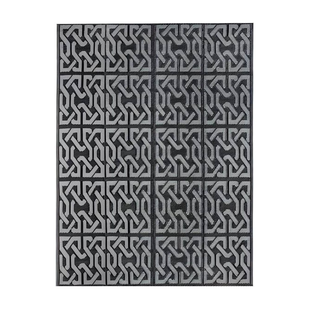 Kültéri szőnyeg, 2 oldalas, 180 x 120 cm, szürke-0