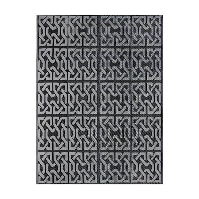 Kültéri szőnyeg, 2 oldalas, 180 x 120 cm, szürke-0