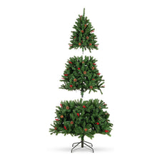 LED-es műfenyő több típusban, melegfehér-180 LED-es, 150 cm-2
