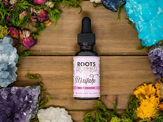 Maitake mushroom tincture bottle