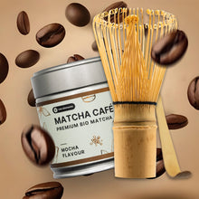 Matcha kávé kezdő szett bambusz habverővel és kanállal