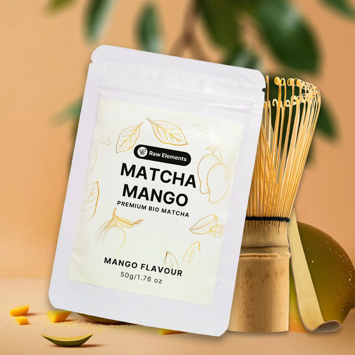 Matcha mangó starter szett bambusz kiegészítőkkel