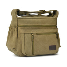 Khaki vászon sling táska