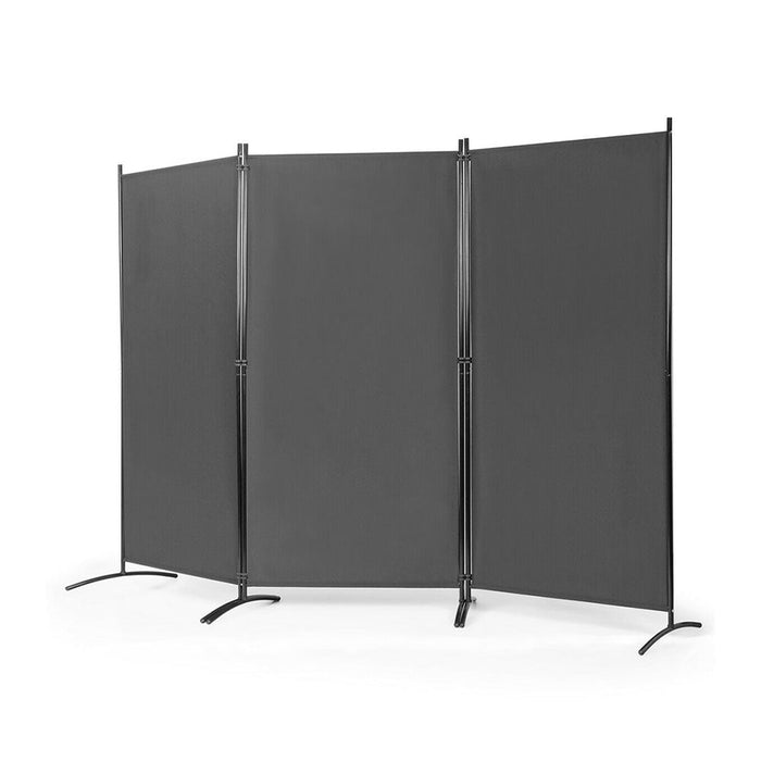 Mobil térelválasztó 260x180cm, szürke-0