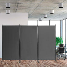 Mobil térelválasztó 260x180cm, szürke-3