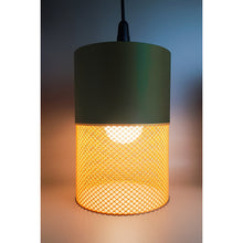 Loom Moss Dune 3D printed pendant lamp in moss green and warm golden Dune tones