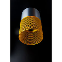 Silver and gold Nebula Aura pendant light with lattice-style lower section
