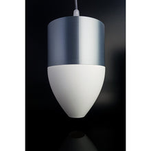 Nova Nebula Ivory pendant light with silver-grey and matte ivory finish