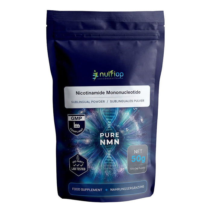 Nutriop® Pure NMN Sublingual Powder - Direct NAD+ Precursor (50g) - Zencloudshop.eu
