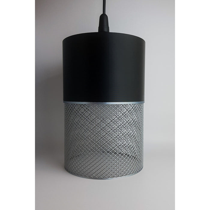 Loom Onyx Nebula black and silver 3D printed pendant light