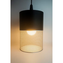 Loom Onyx Nebula black and silver 3D printed pendant light