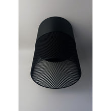 Black Loom Onyx Max 3D printed pendant light with mesh-textured shade