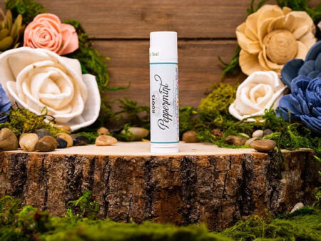Peppermint lip balm tube