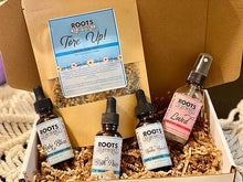 Postpartum Mama herbal gift set with postpartum care blends and body spray