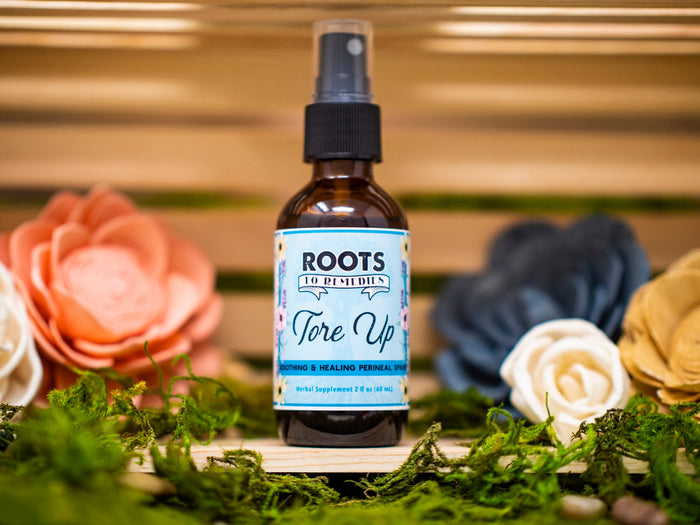 Soothing postpartum perineal spray bottle for after-birth recovery