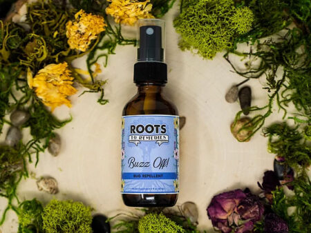 Buzz Off natural insect repellent spray bottle