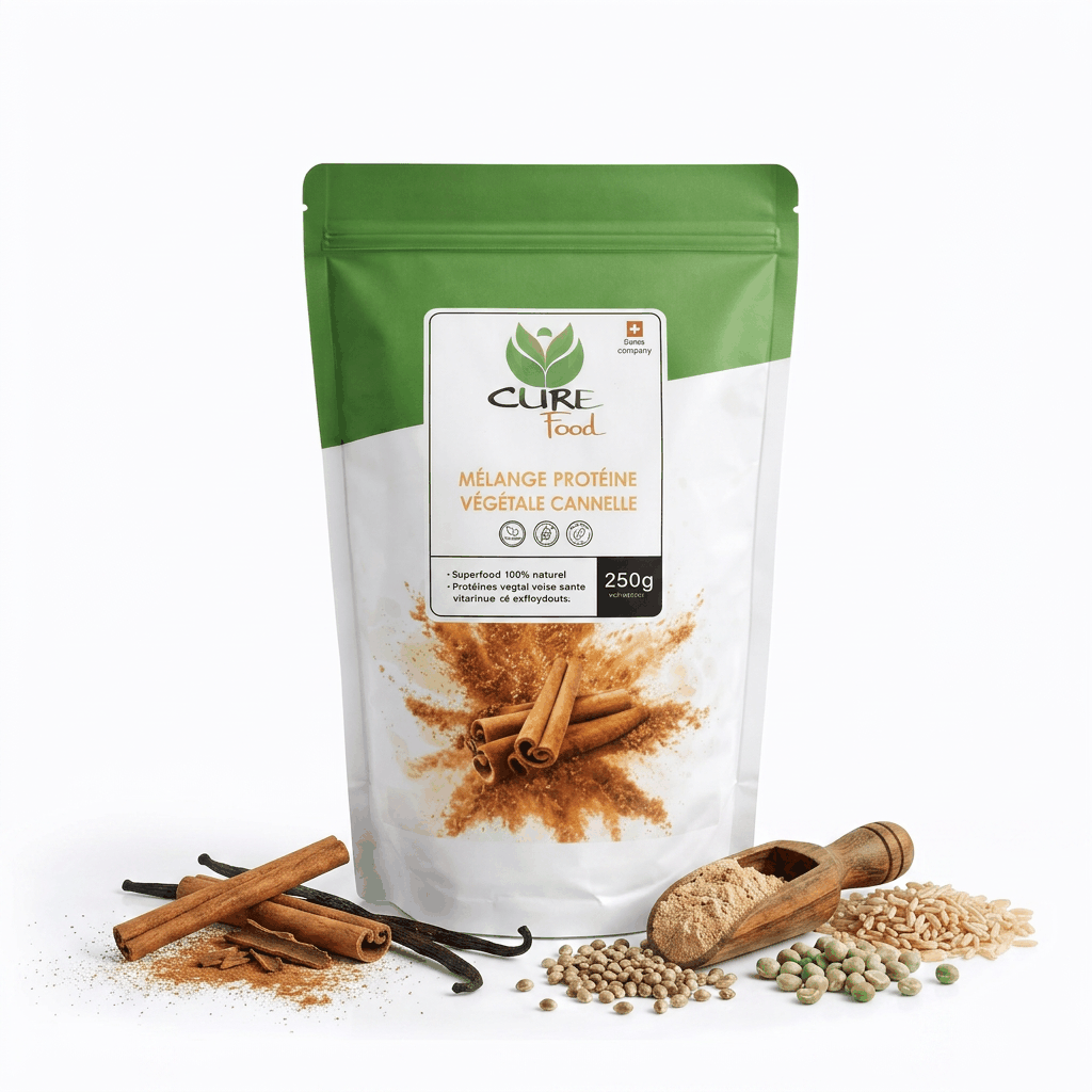 Cinnamon plant protein blend in 250 g pack