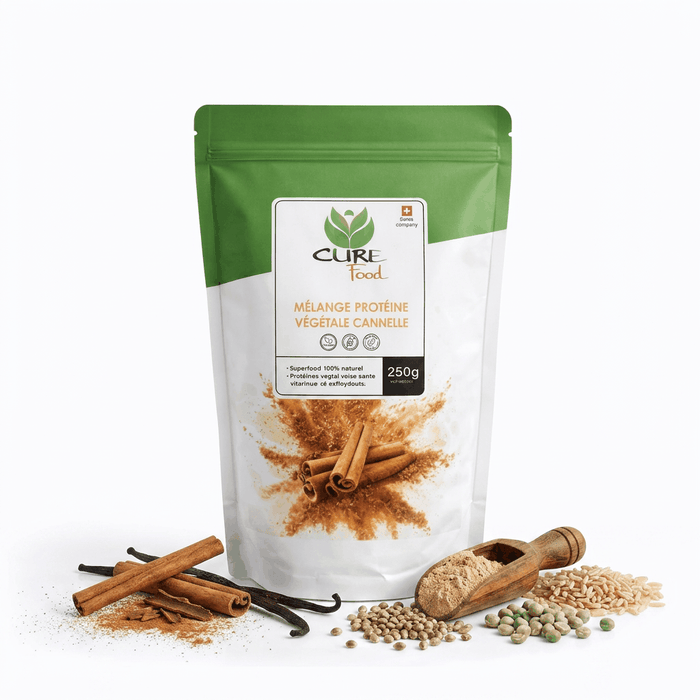 Cinnamon plant protein blend in 250 g pack
