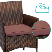 Polyrattan kerti bútor szett tárolópolcos asztallal