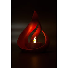 Dune Flamora gold LED ambient light with flame-shaped holder