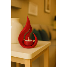 Dune Flamora gold LED ambient light with flame-shaped holder