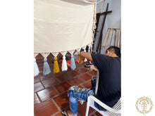 Tunja XL Colombian hammock chair with tassel details