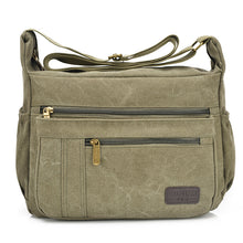 Khaki vászon crossbody táska