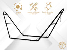 Maya universal metal hammock stand for non-bar hammocks