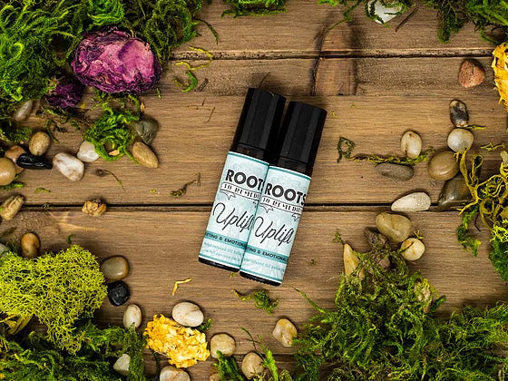 Uplift herbal aromatherapy roll-on for emotional support