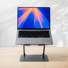 Szürke összecsukható, állítható laptopállvány