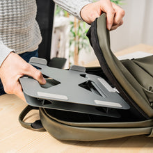 Szürke összecsukható, állítható laptopállvány