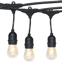 Vízálló dekor égősor, 15 db E27 LED lámpával, 14,6 m, melegfehér-3