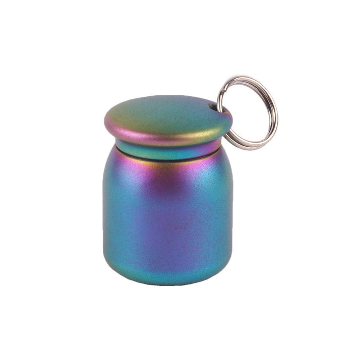 Titanium Waterproof Medicine Capsule for Hiking, Camping & Everyday Carry-0
