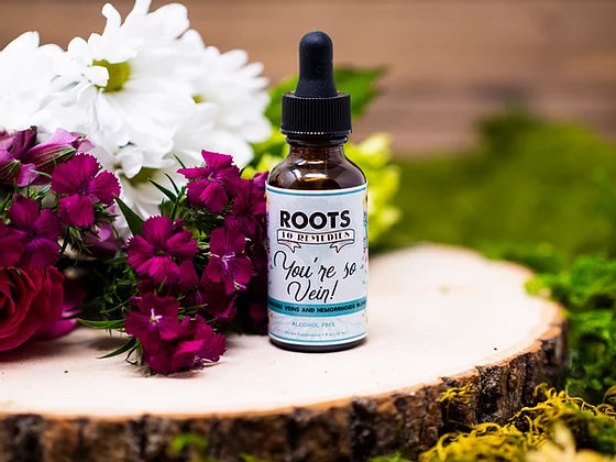 Varicose vein and hemorrhoid herbal extract bottle